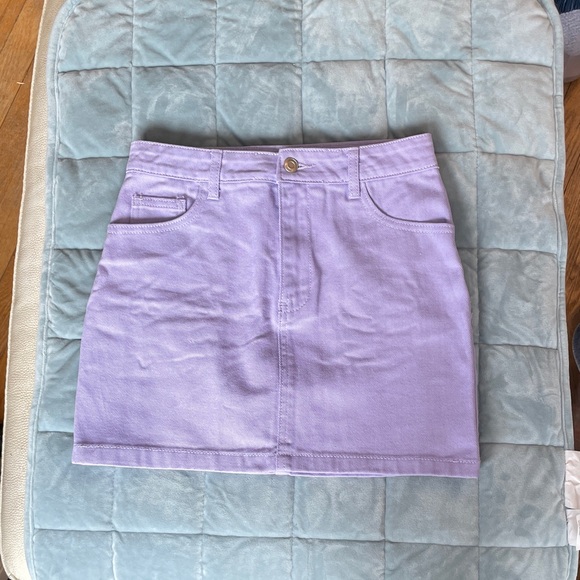 Forever 21 Dresses & Skirts - Forever 21 Lavender Denim Mini Skirt